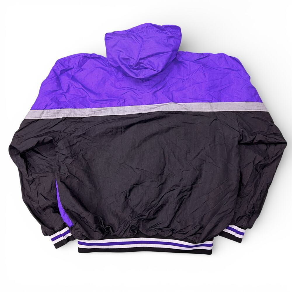 Vintage 90s Colorado Rockies Felco Lined Hooded Windbreaker Jacket Baseball MLB - Picture 3 of 9